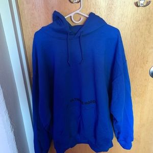 Blue Oversized hoodie